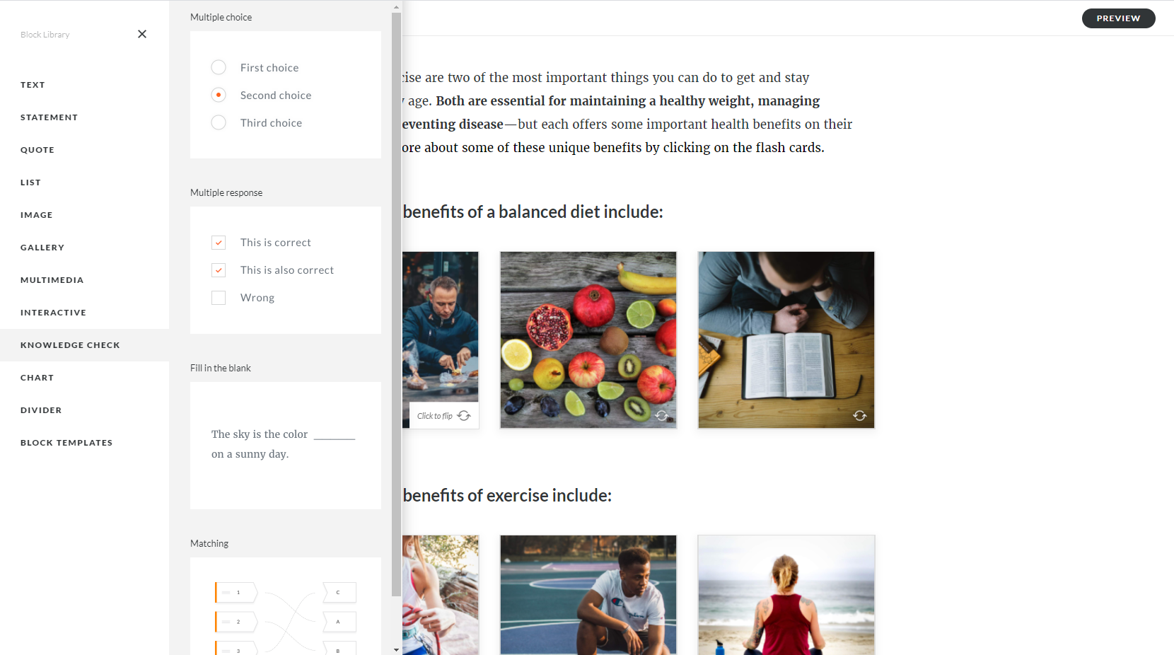 Screenshot of Total CSR's custom education courses with the insurance training platform