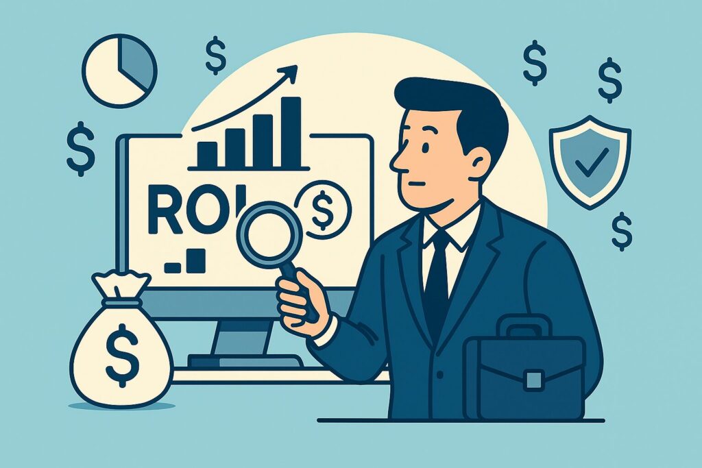 roi-and-value-of-insurance-software-illustration